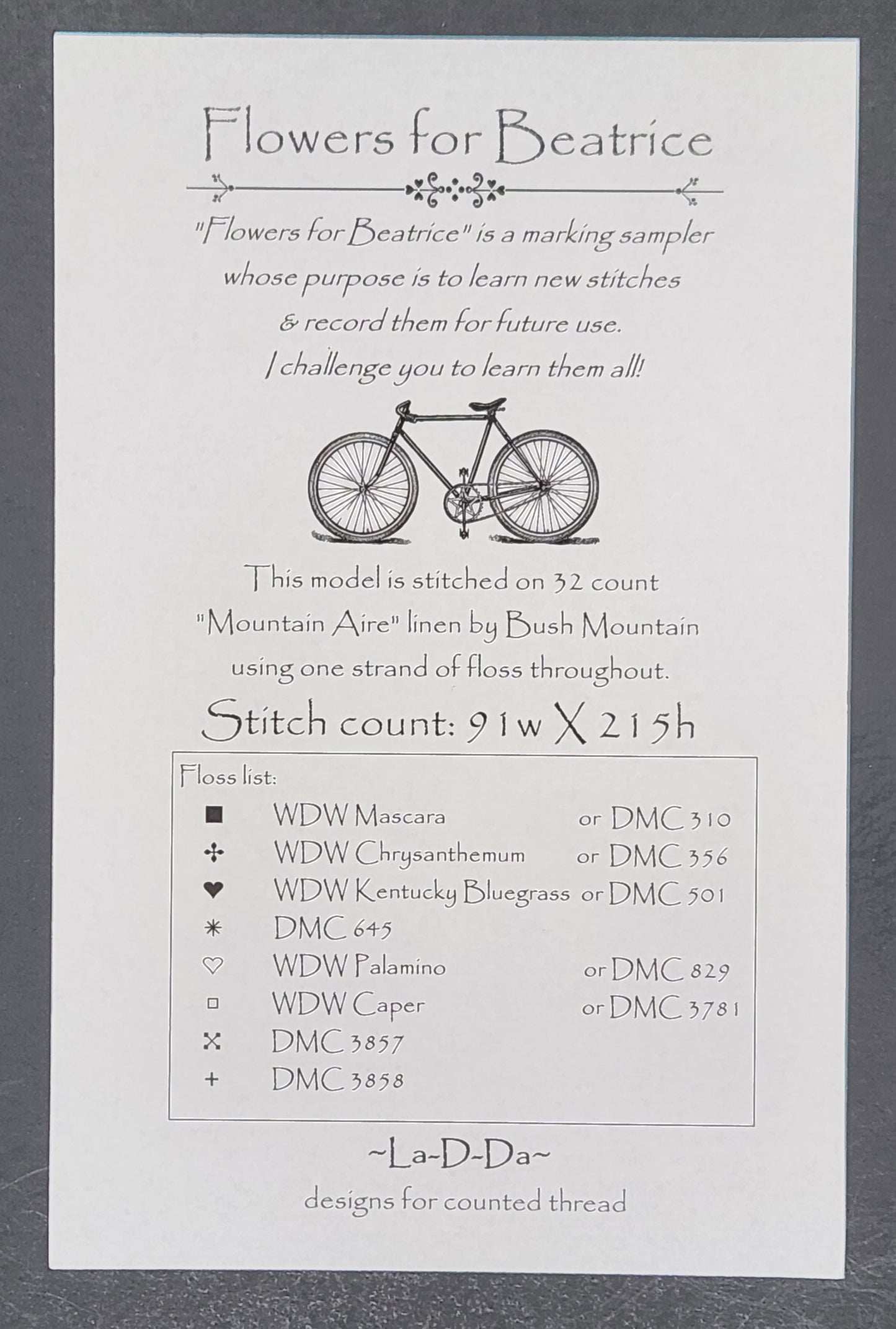 Flowers for Beatrice