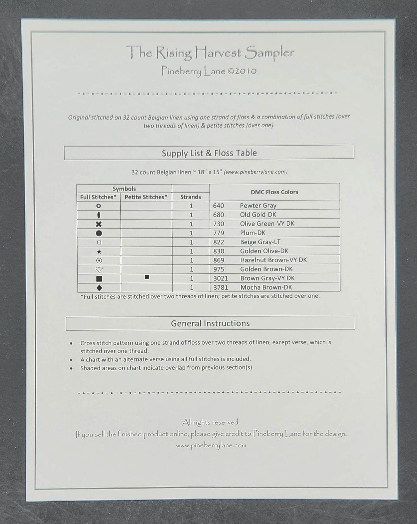 The Rising Harvest Sampler