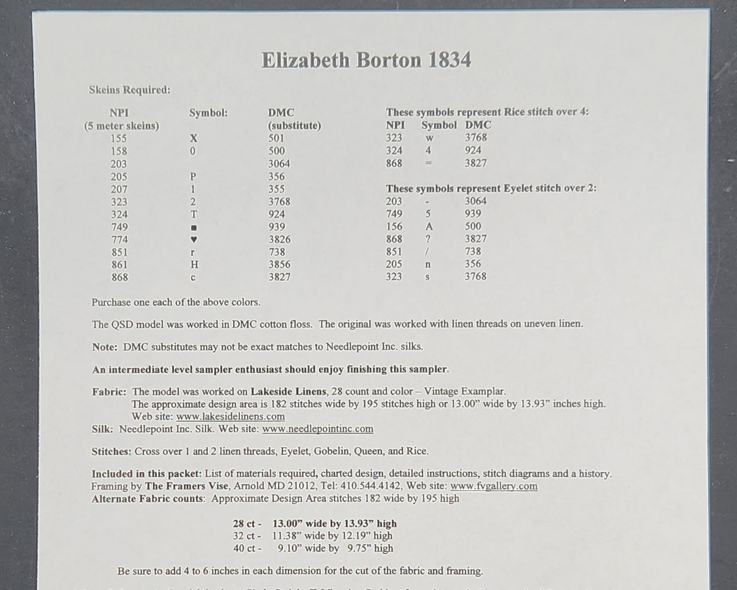 Elizabeth Borton 1834