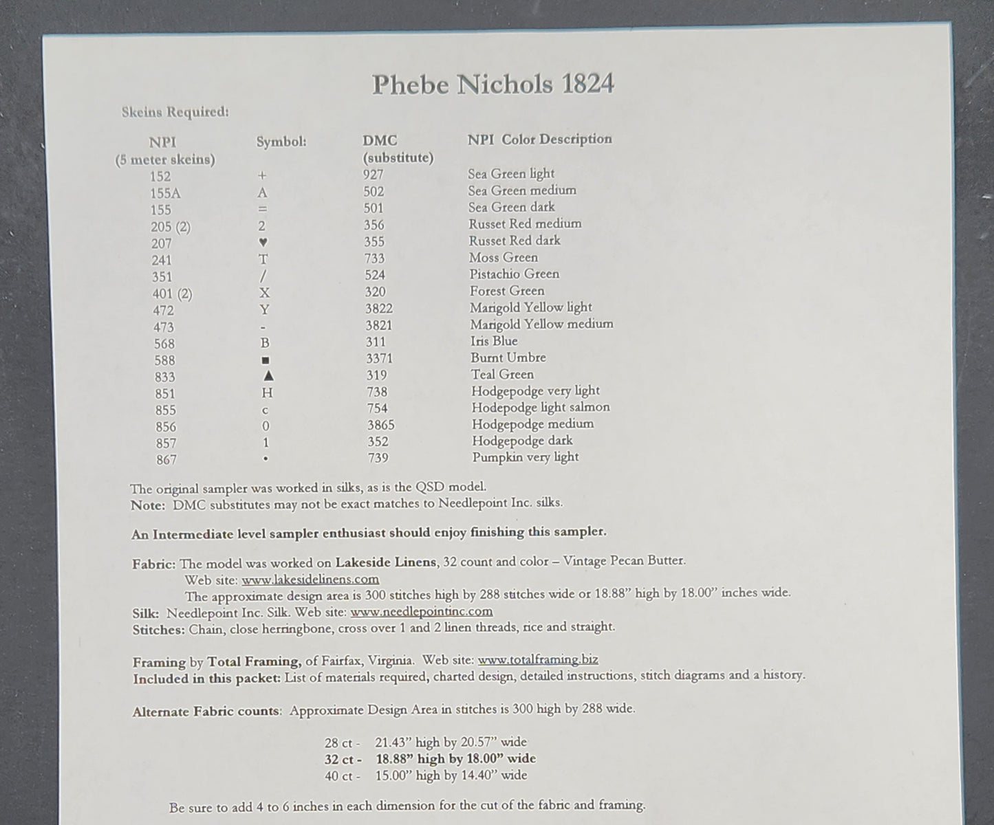 Phebe Nichols 1824