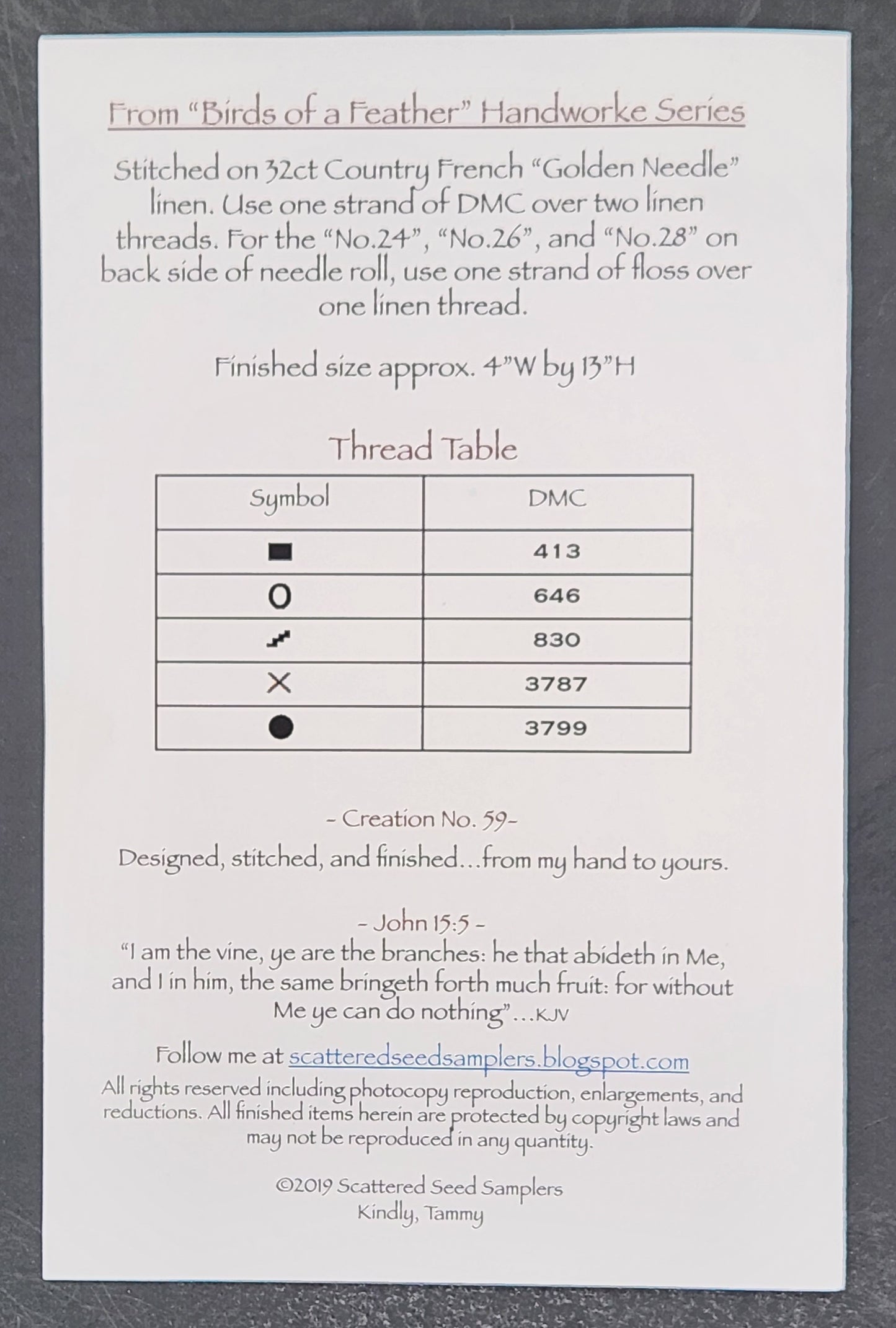 Fruit of the Vine Needle Roll