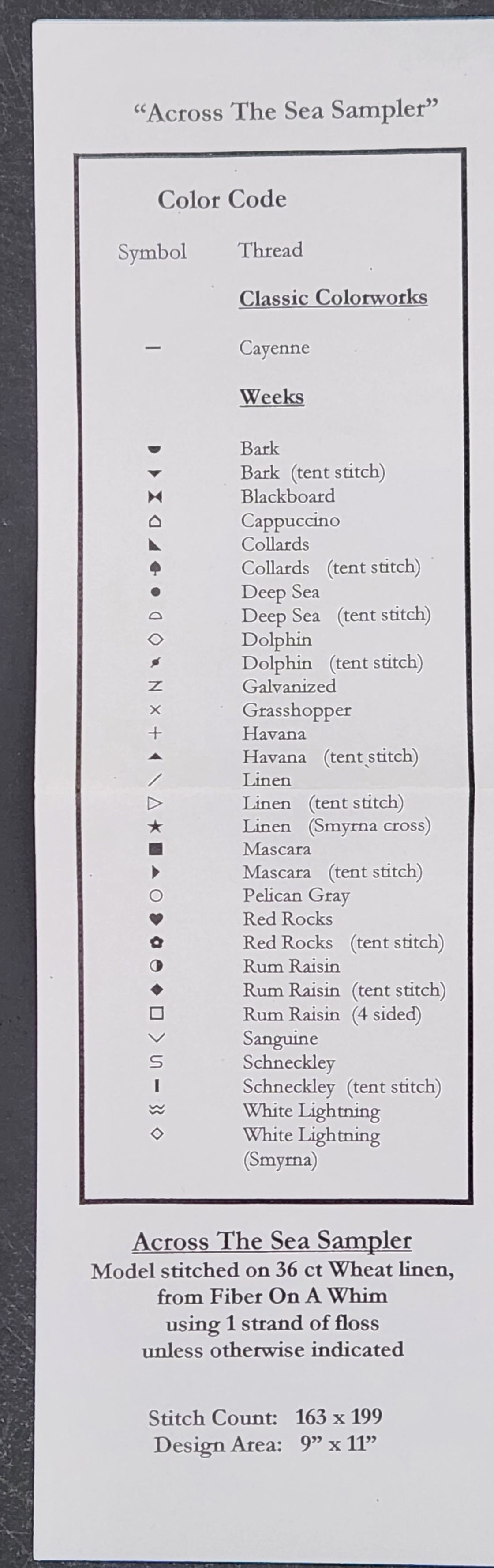 Across the Sea Sampler