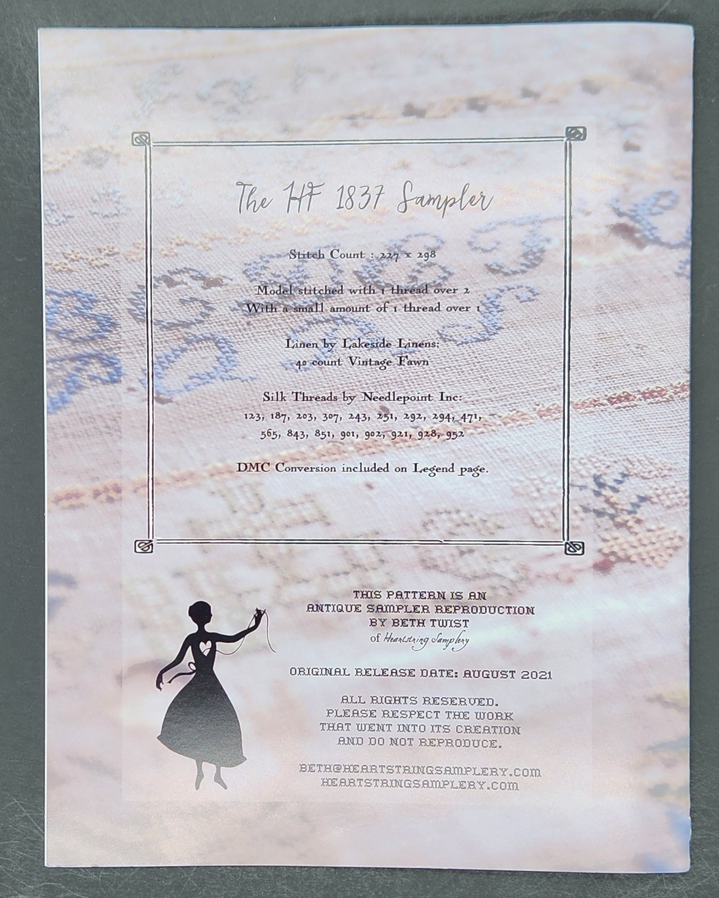 The HF 1837 Sampler "Jesus, Mary and a Lobster"