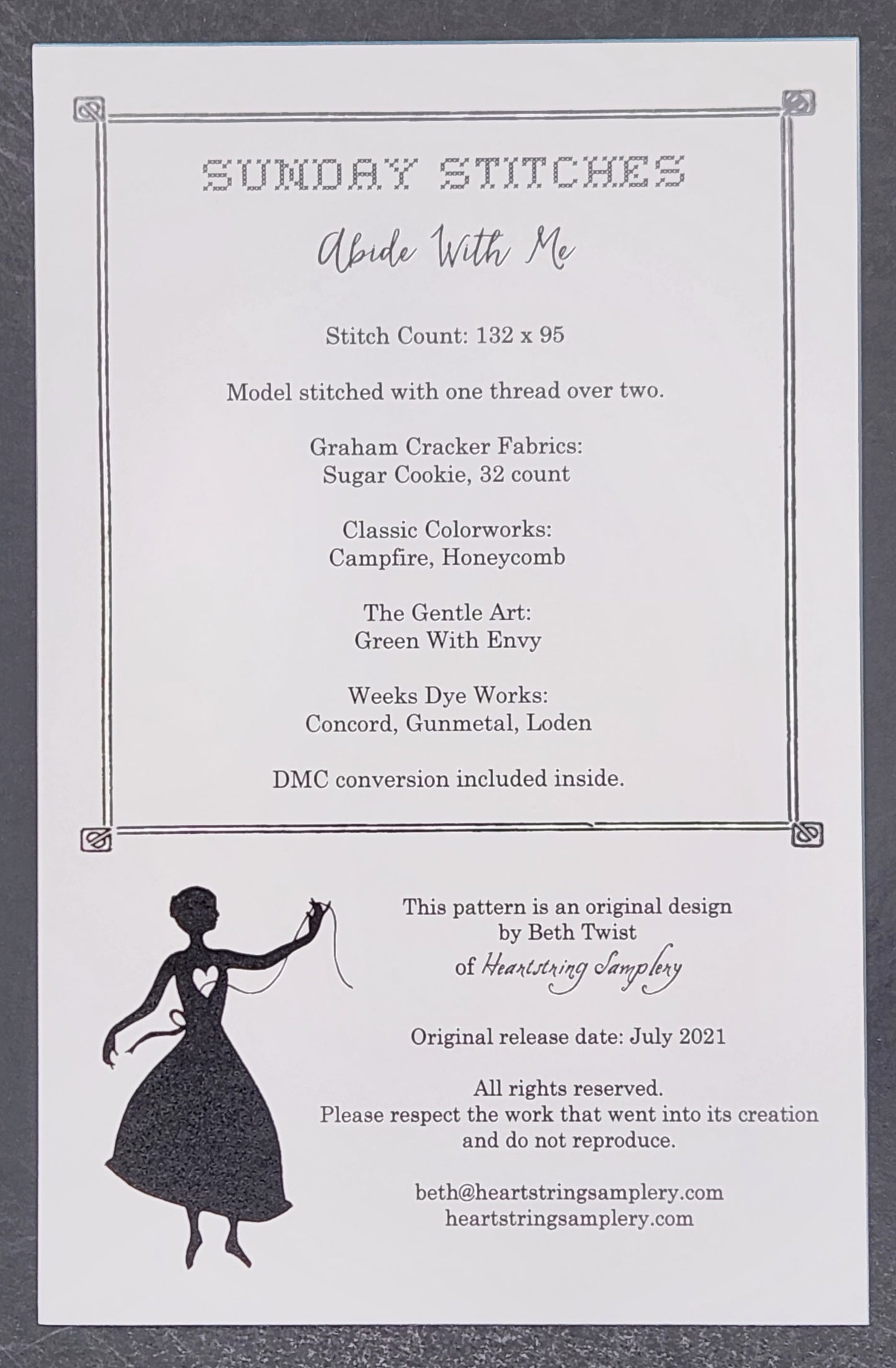 Sunday Stitches - Abide With Me