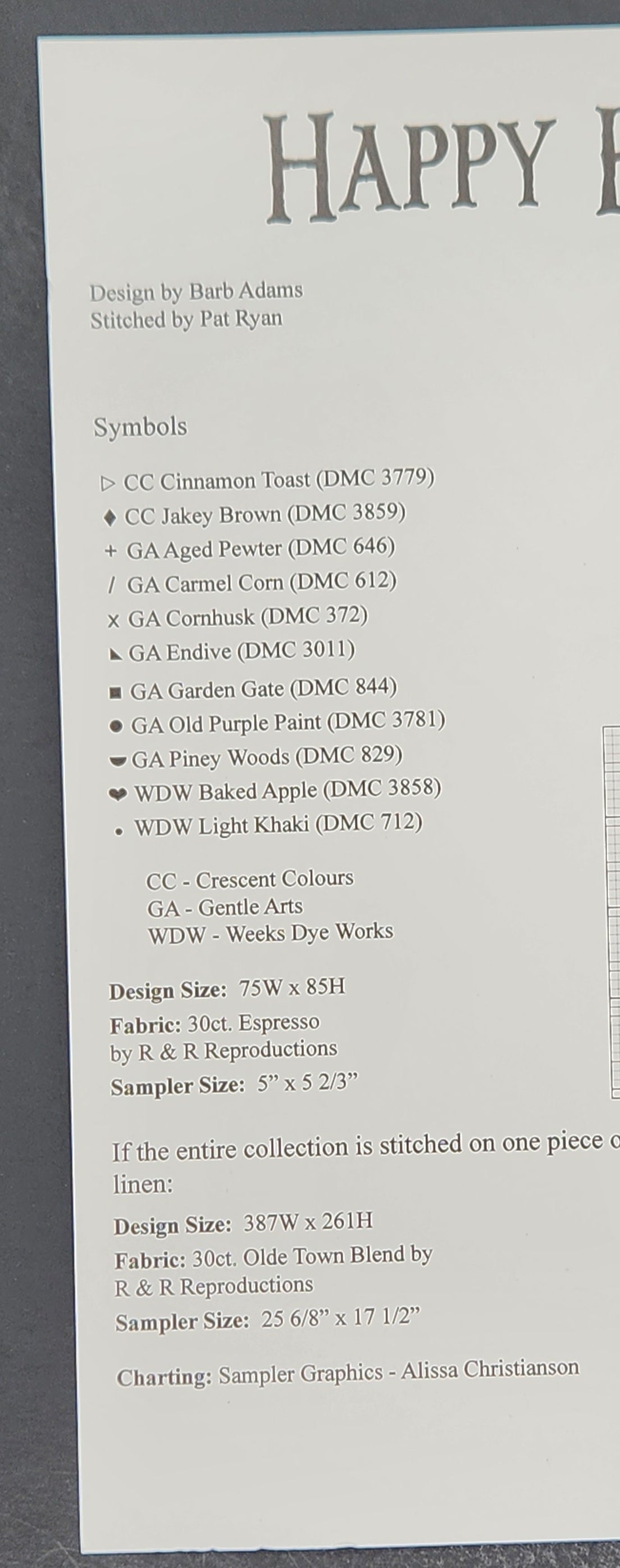 Happy Birthday - Anniversaries of the Heart Pattern 6