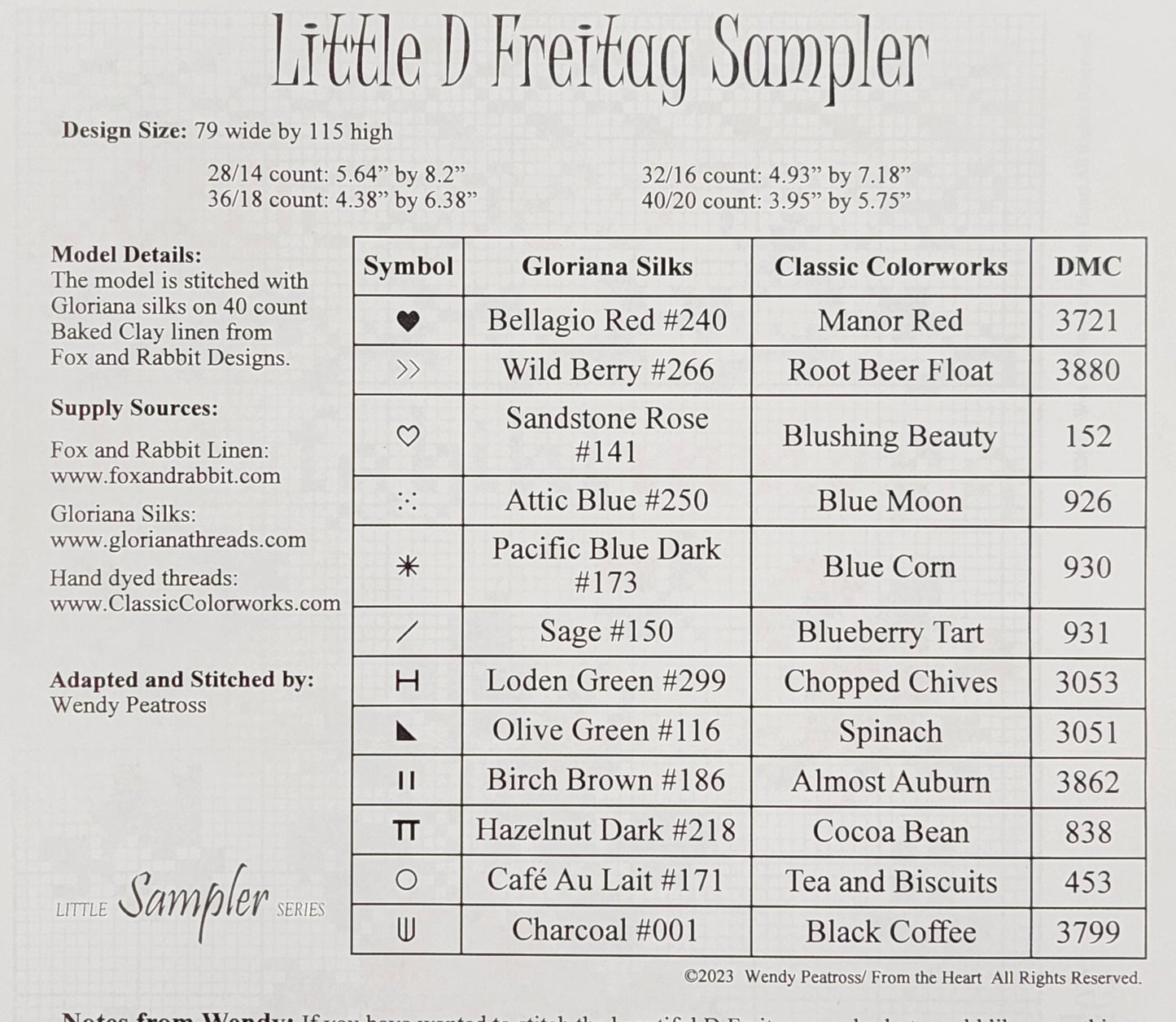 Little D Freitag Sampler - Little Sampler Series