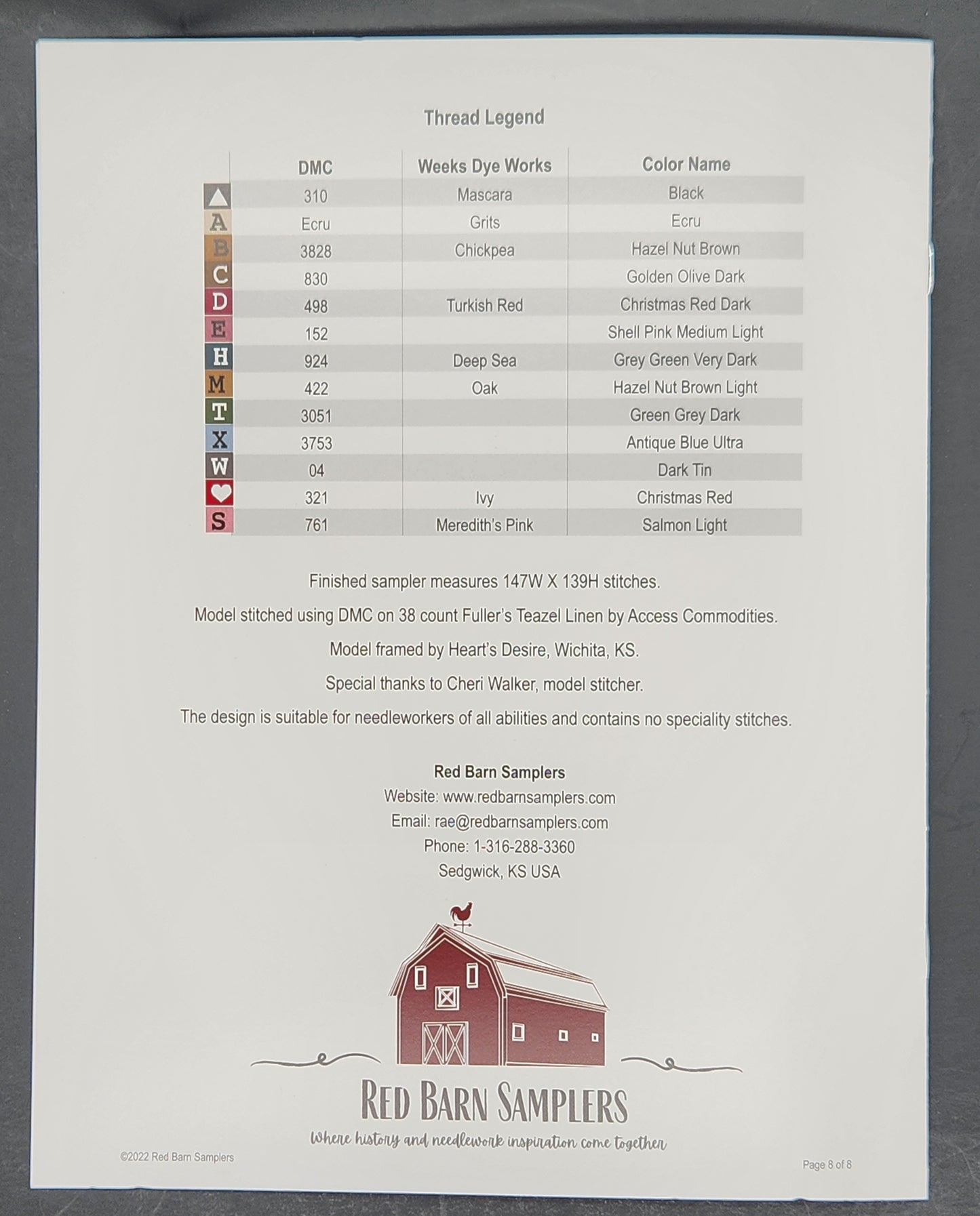 Martha Smith Sampler