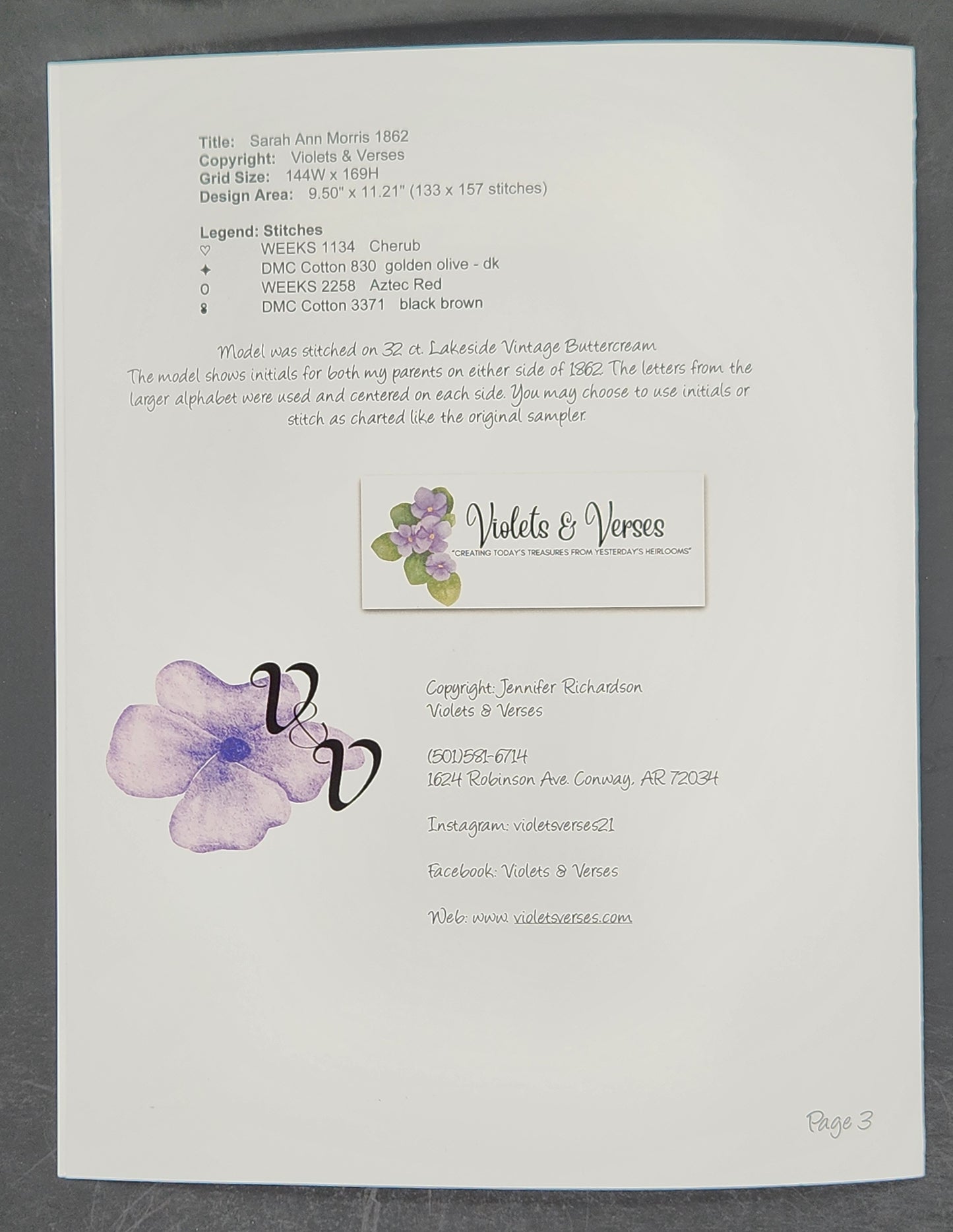 Sarah Ann Morris 1862