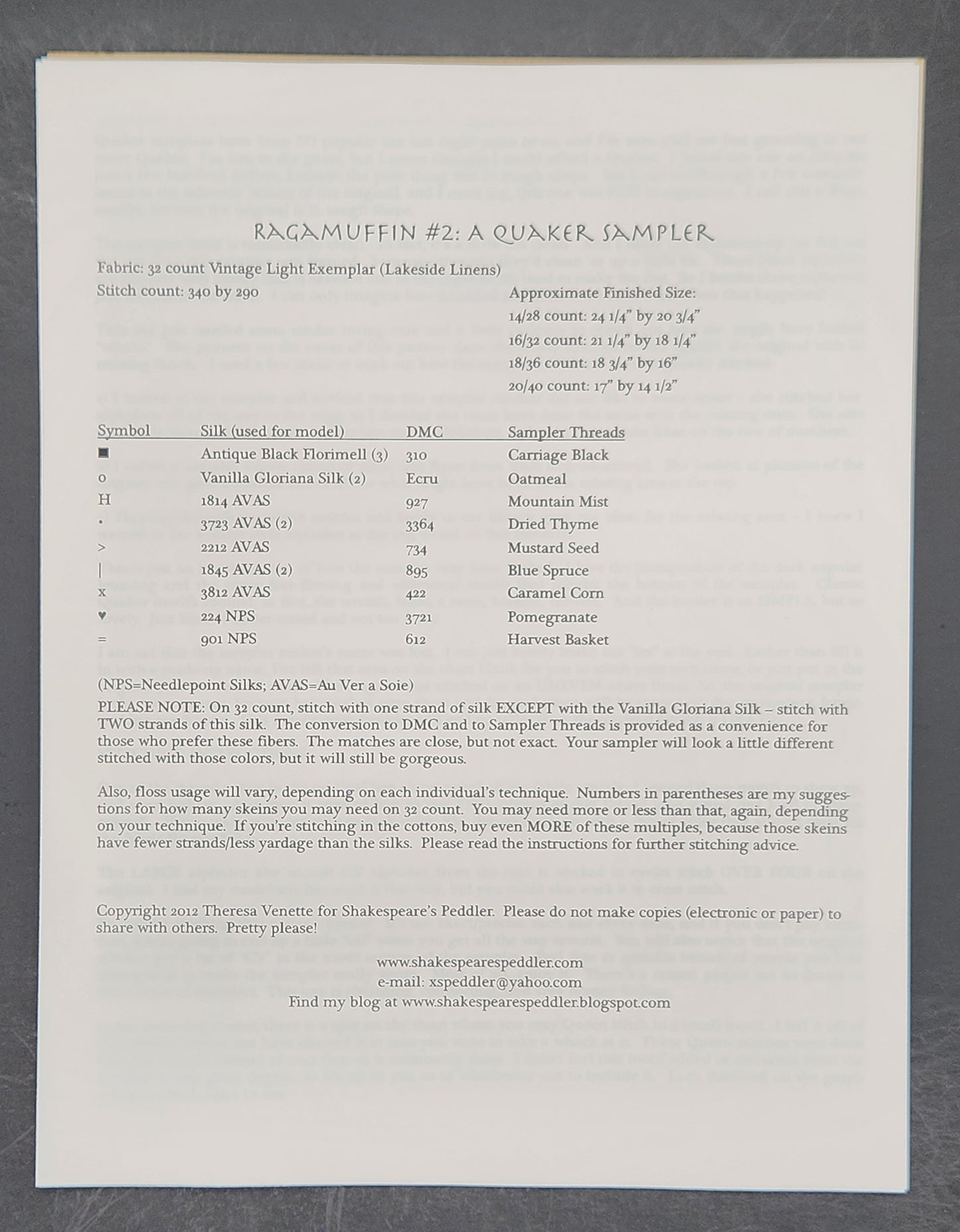 Ragamuffin #2: A Quaker Sampler