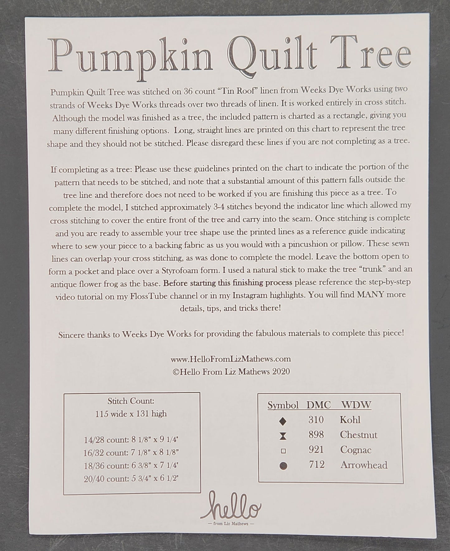 Pumpkin Quilt Tree