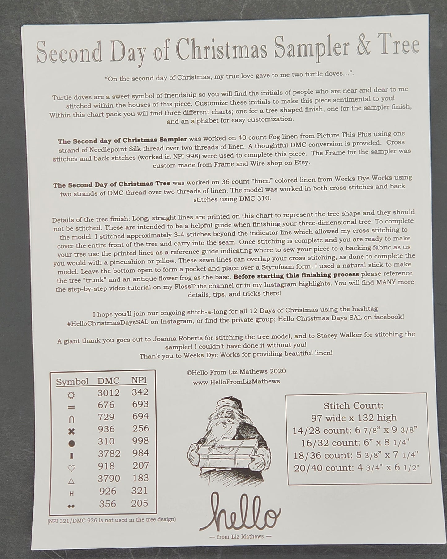 Second Day of Christmas Sampler & Tree