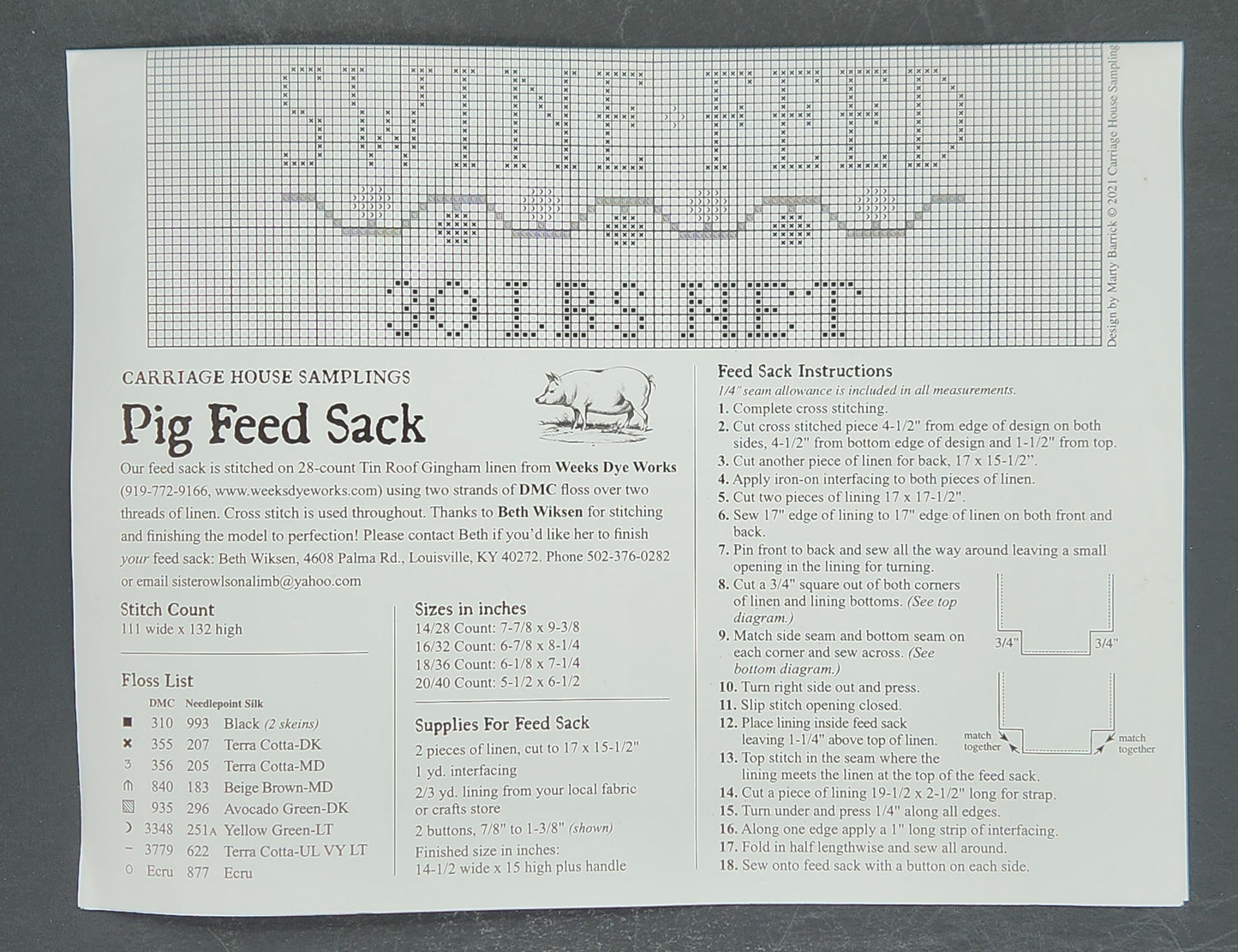 Pig Feed Sack
