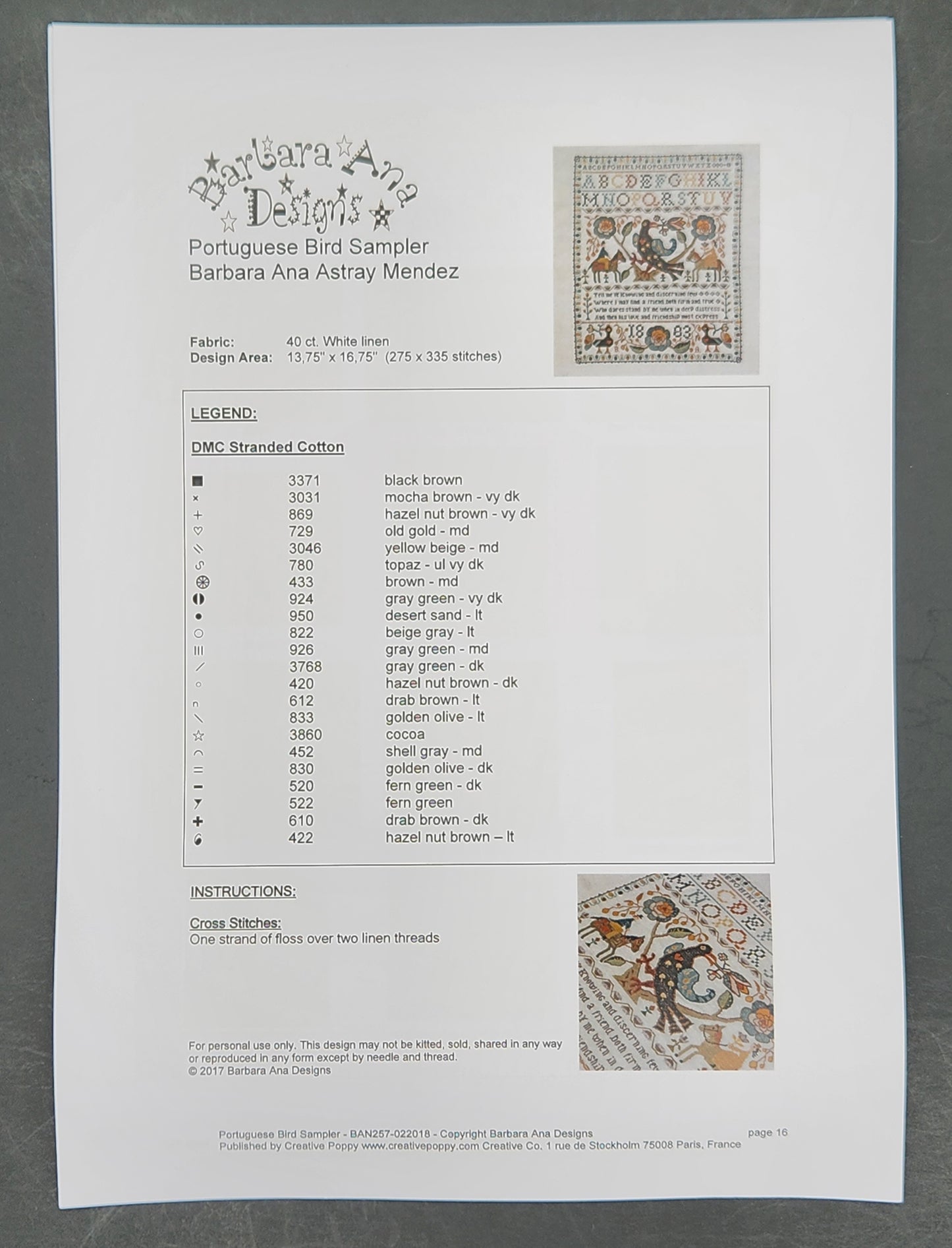 Portuguese Bird Sampler