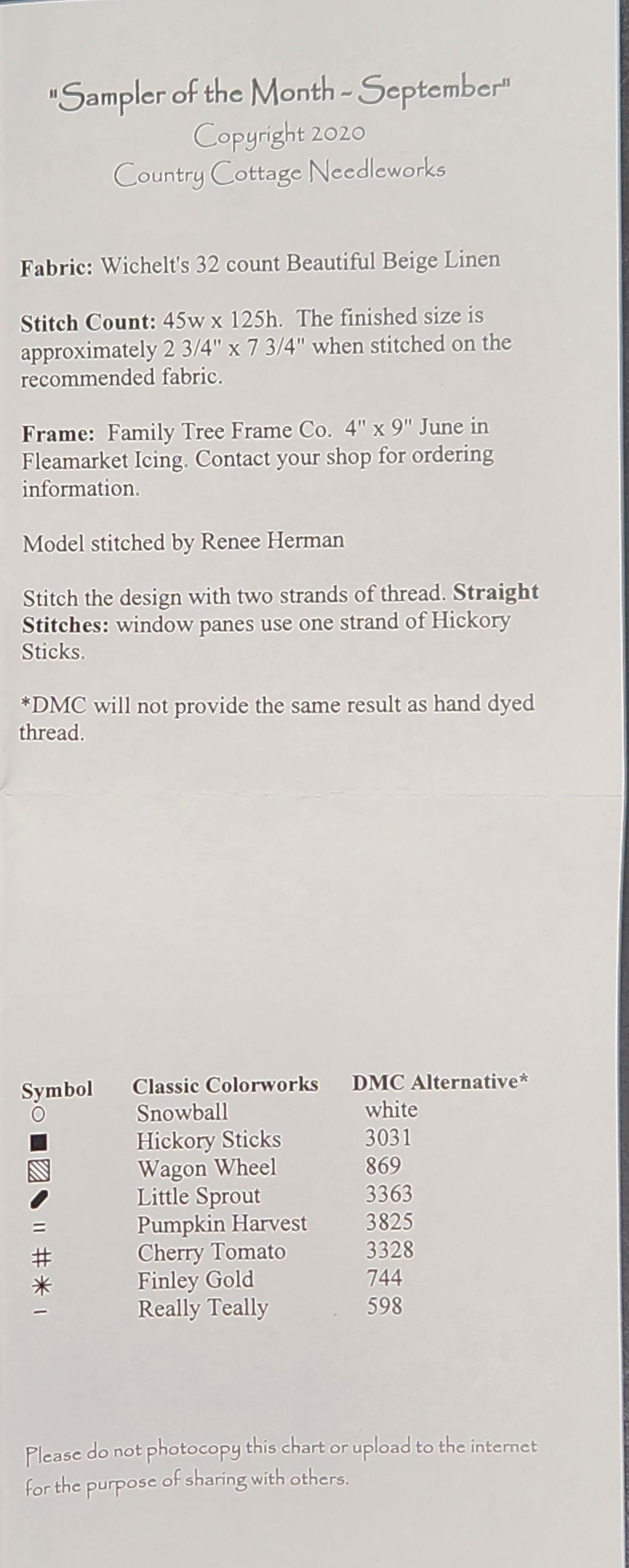 Sampler of the Month - September Sampler