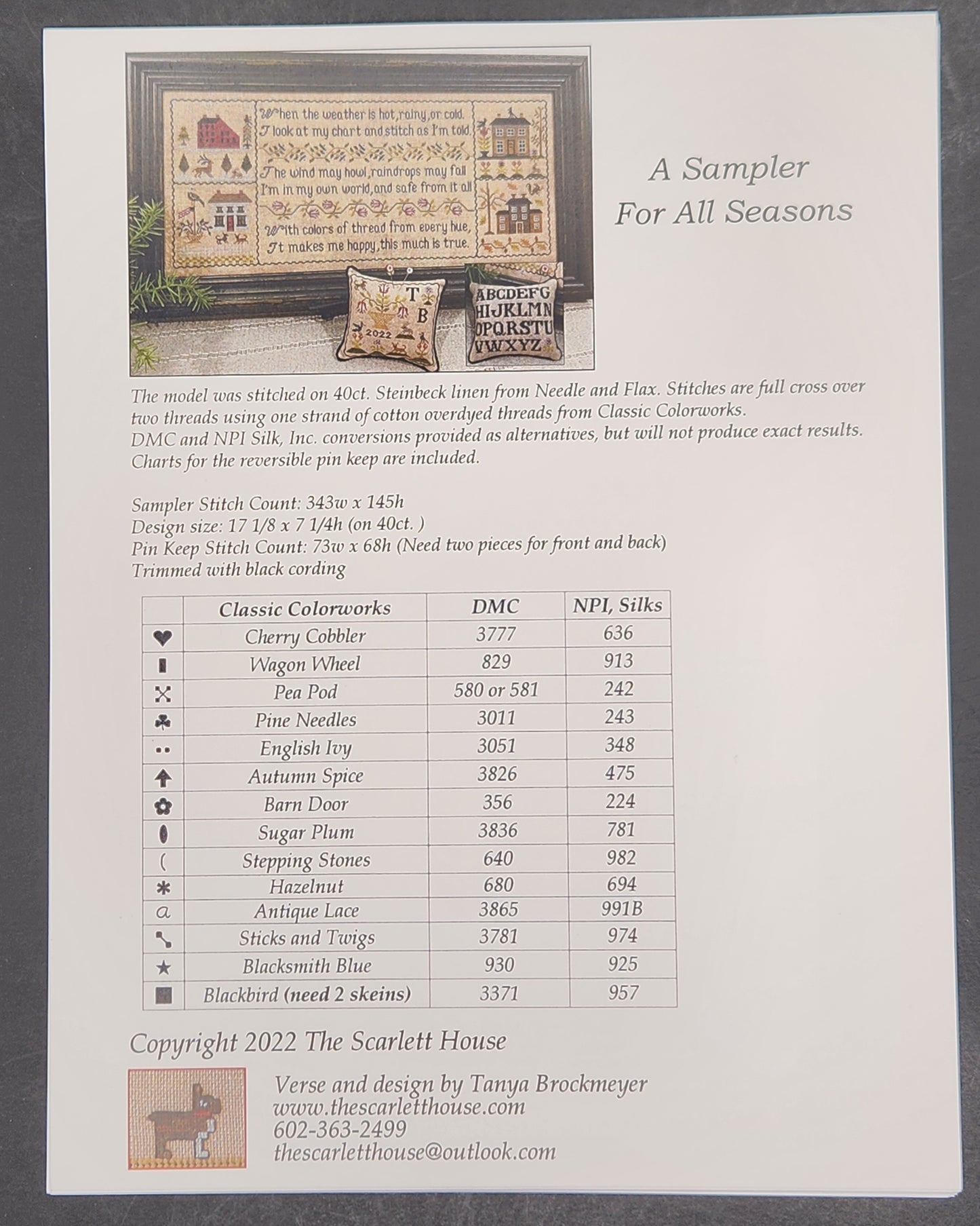 A Sampler For All Seasons