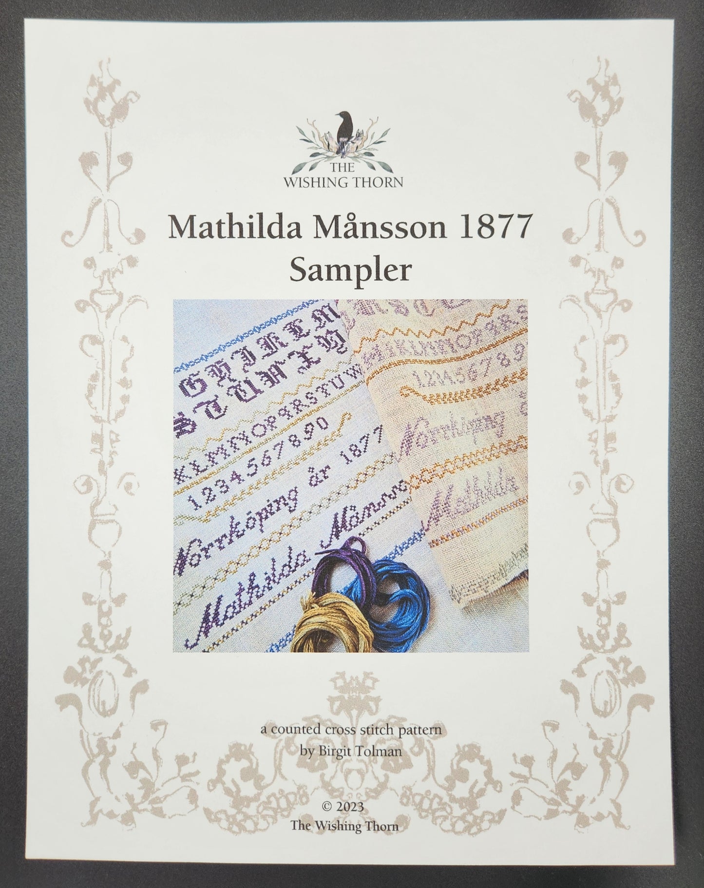 Mathilda Månsson 1877 Sampler