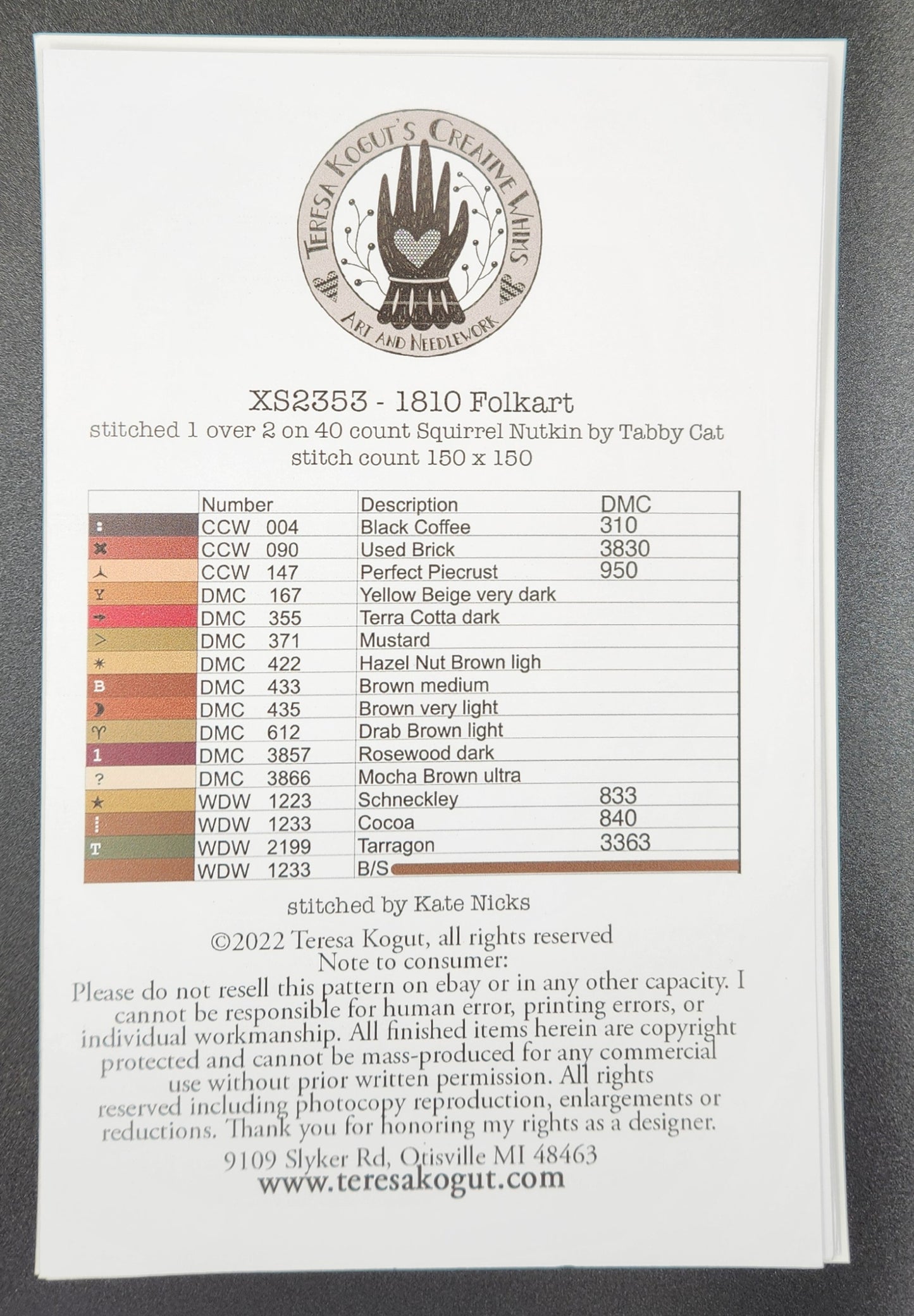 1810 Folkart - Early American Folkart Series