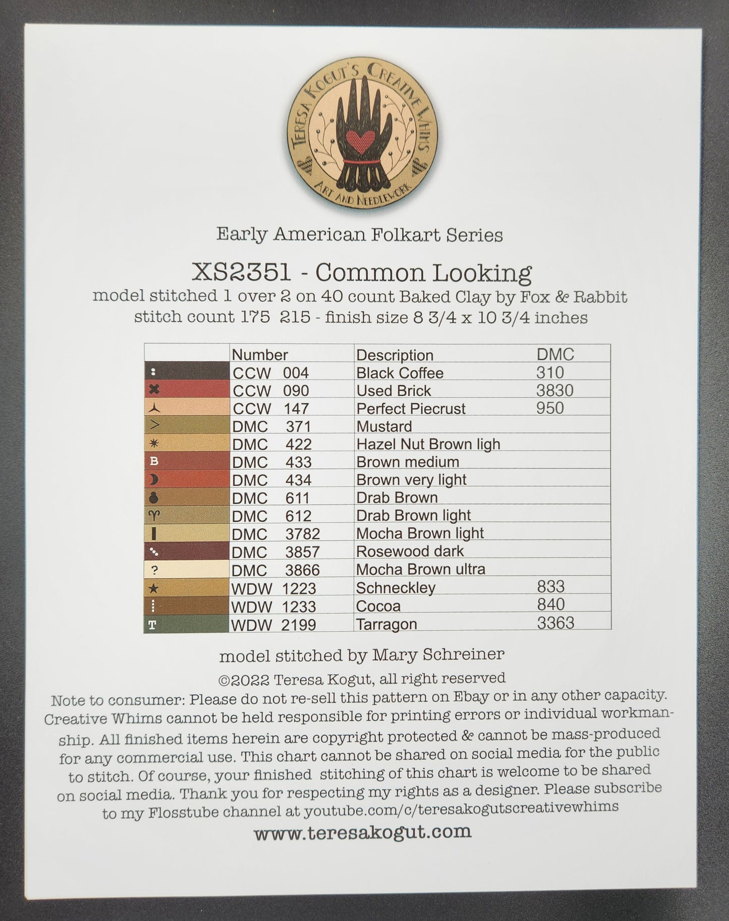 Common Looking - Early American Folkart Series