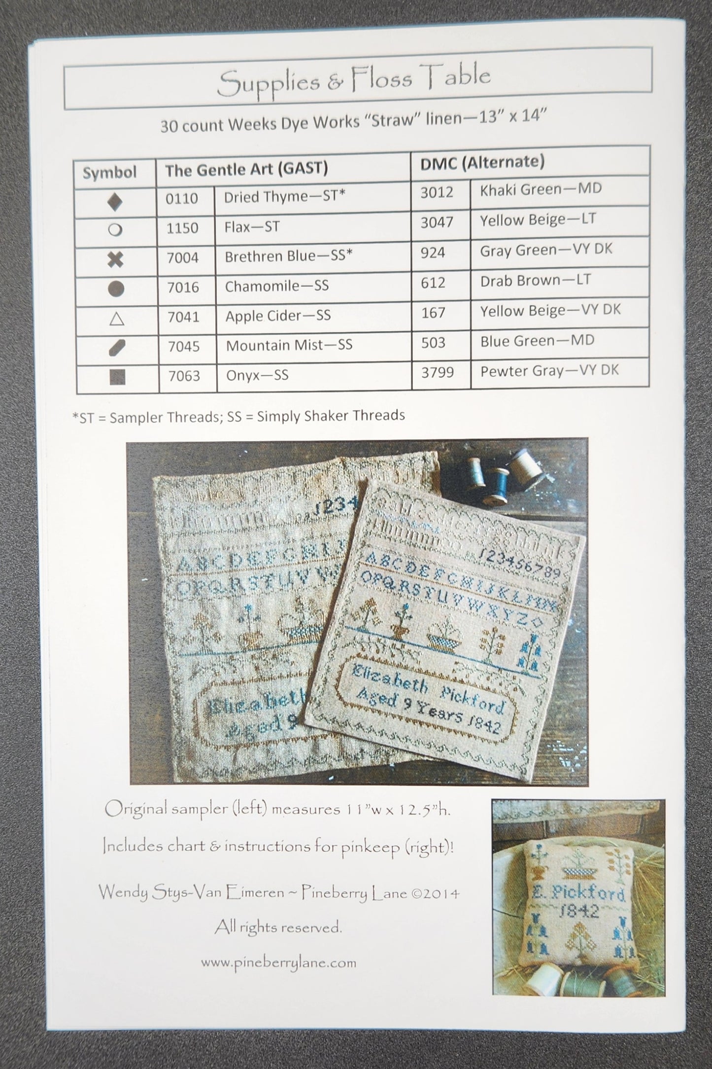 Elizabeth Pickford 1842