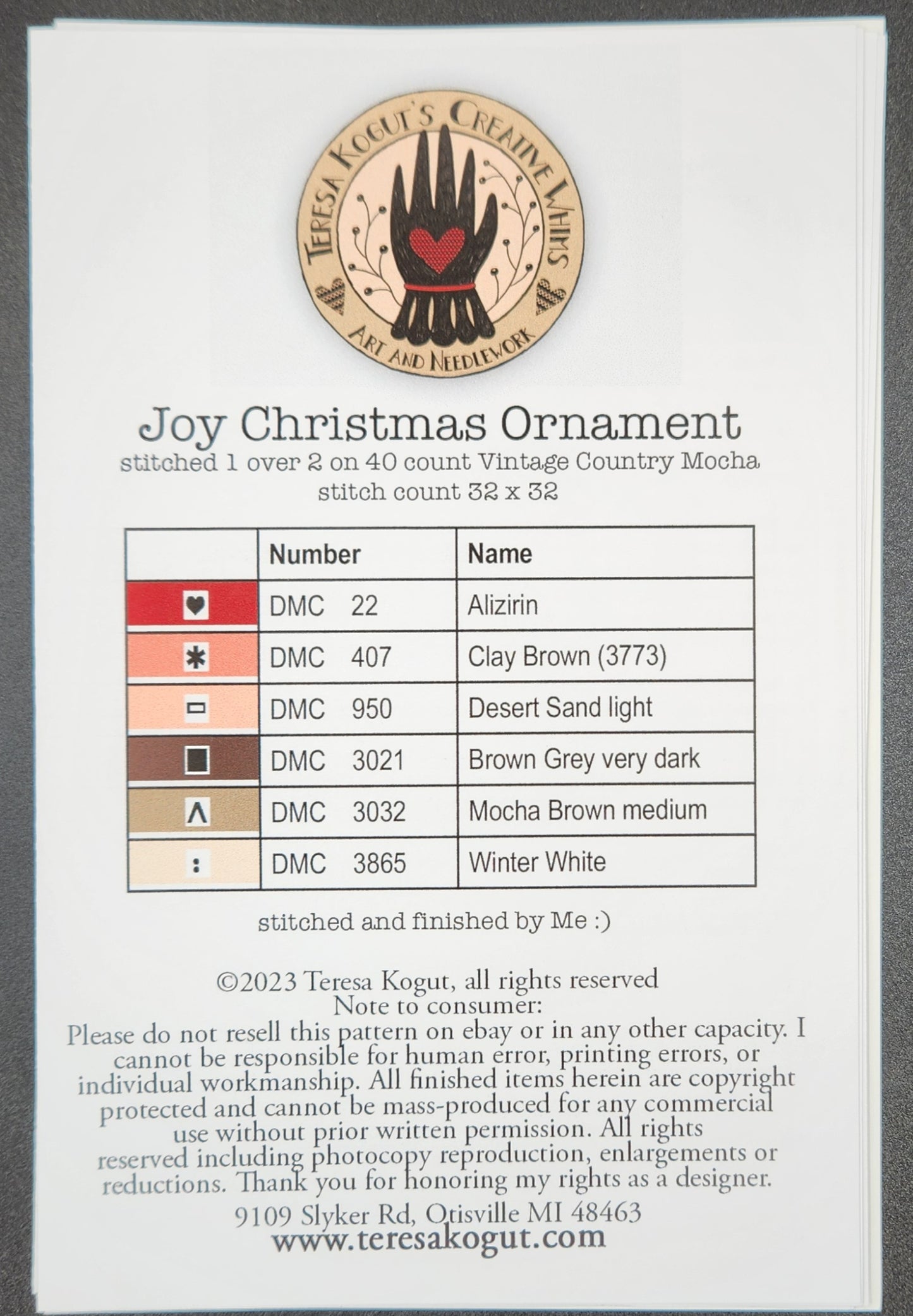Joy Christmas Ornament