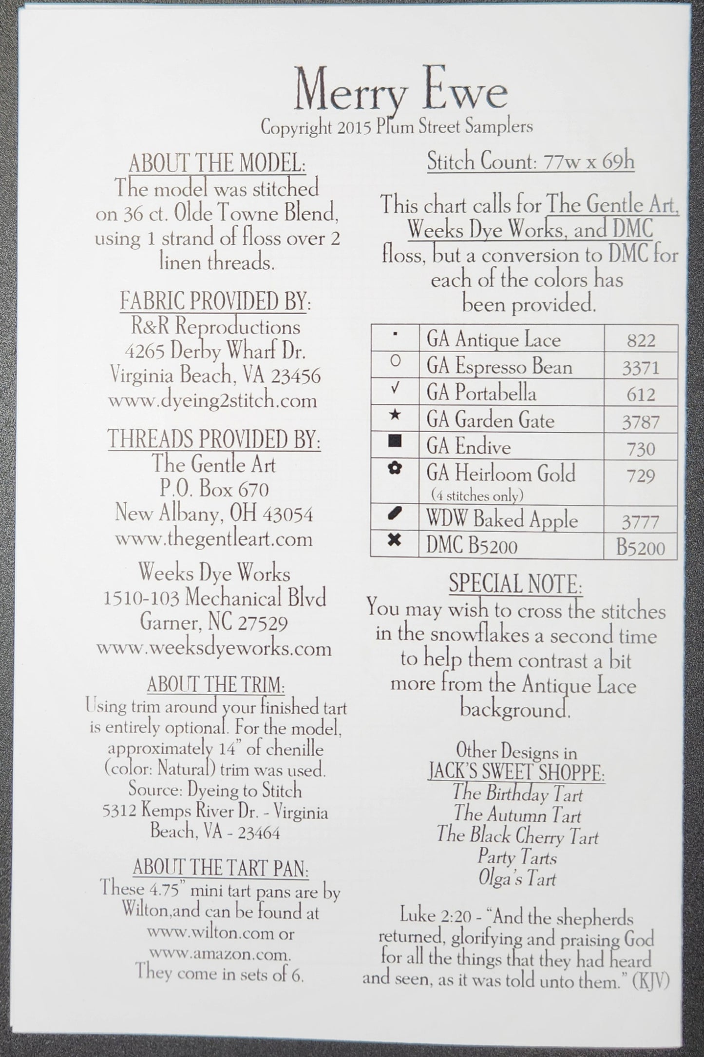 Jack's Sweet Shoppe - Merry Ewe