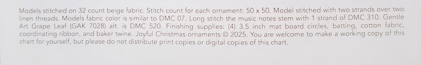 Joyful Christmas Ornaments 2025