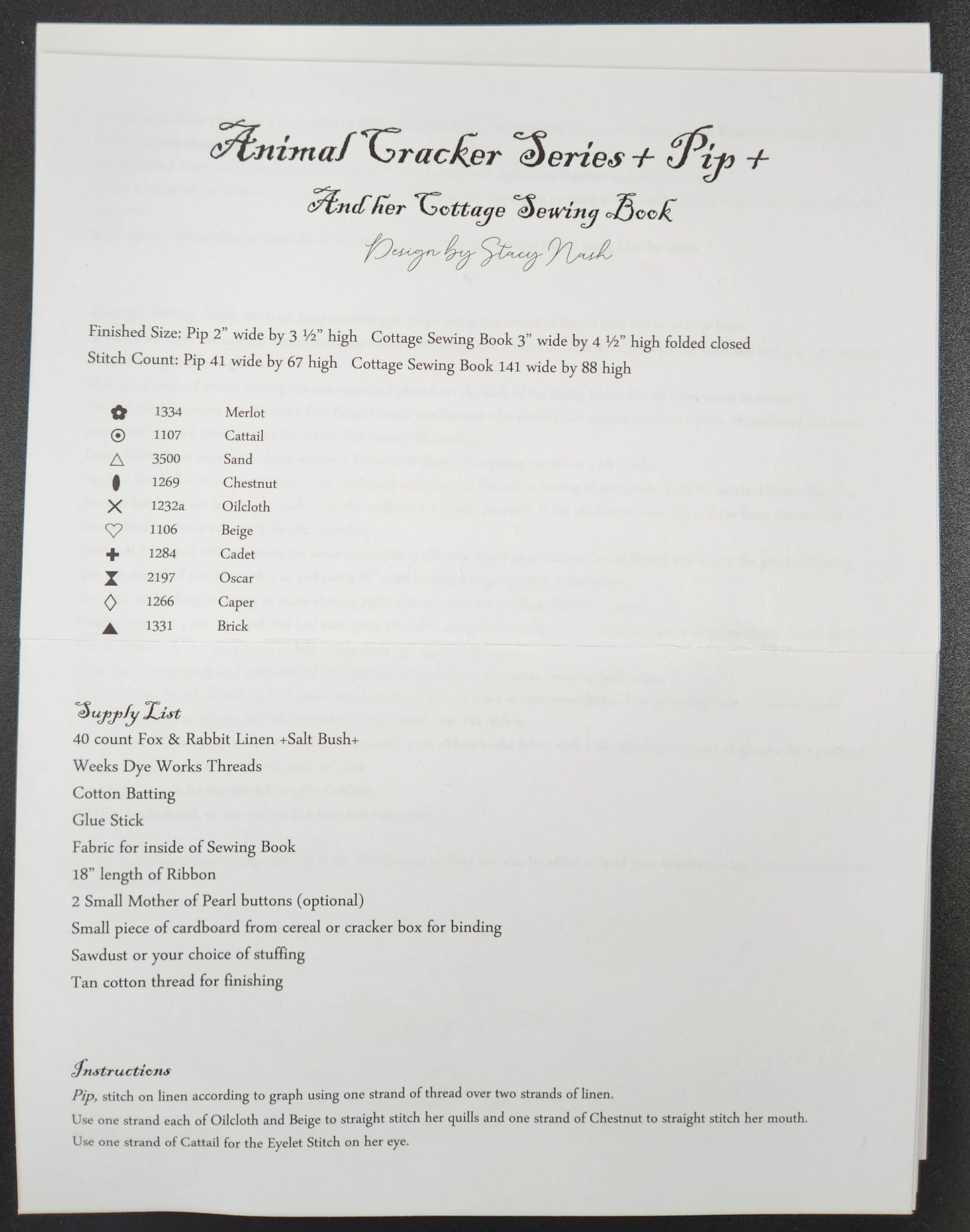 Animal Cracker Series - Pip & Cottage Sewing Book