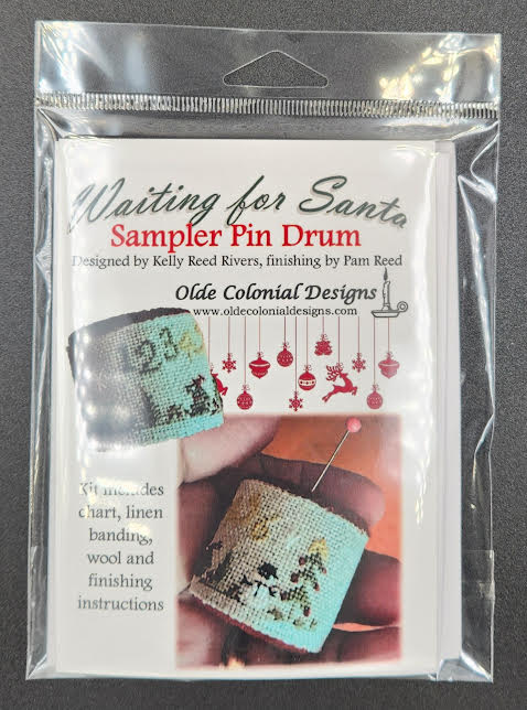 Waiting for Santa Sampler Pin Drum