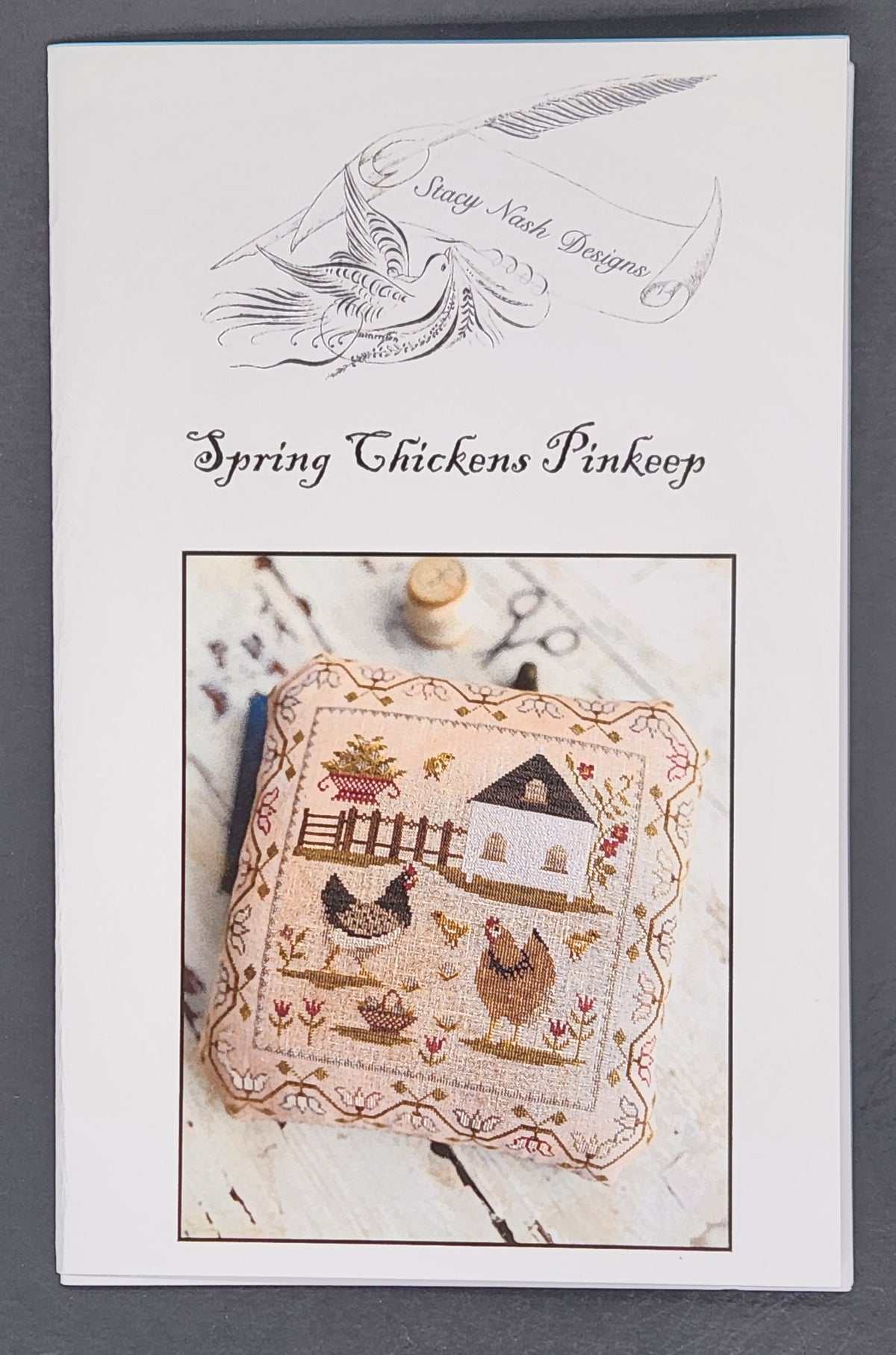 Spring Chicken Pinkeep Pattern Spring Chickens Pinkeep – Little Creek Needleworks