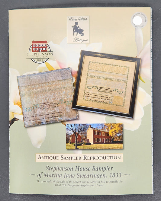 Stephenson House Sampler - of Martha Jan Swearingen, 1833