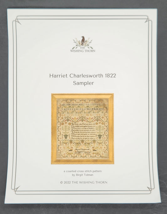 Harriet Charlesworth 1822 Sampler