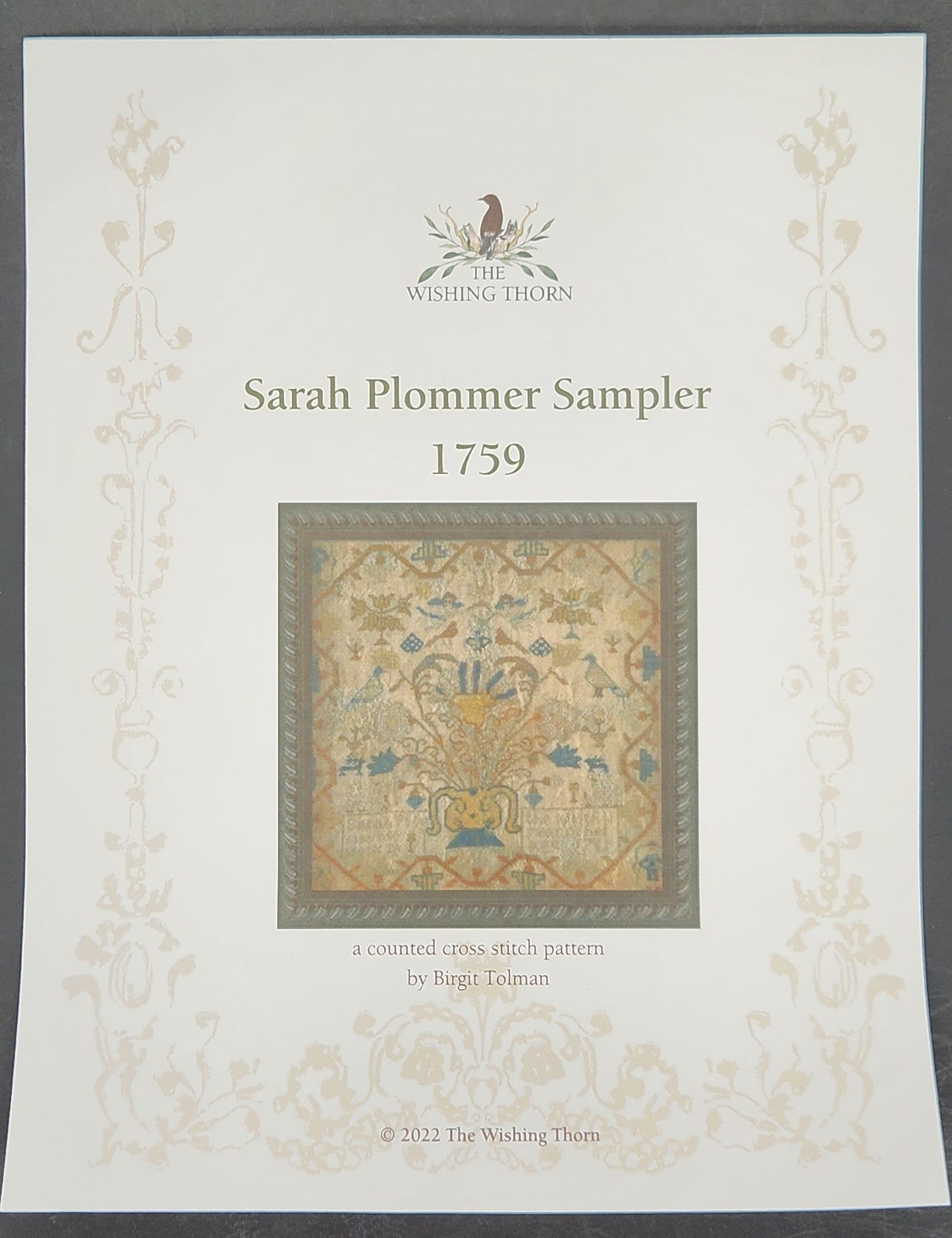 Sarah Plommer Sampler 1759