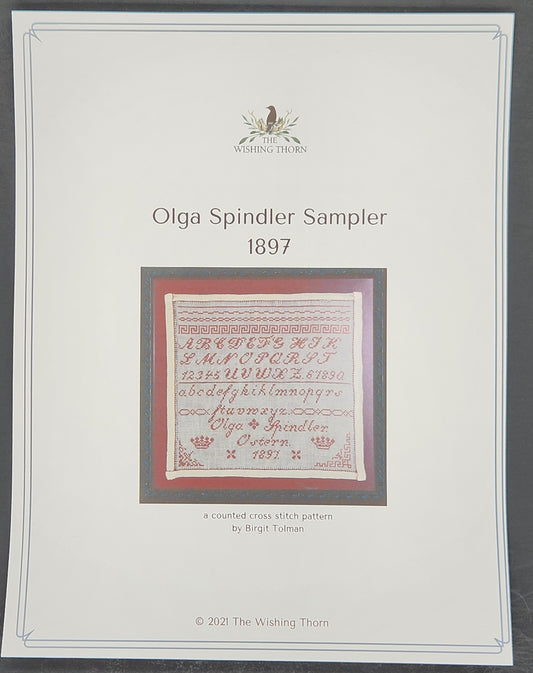 Olga Spindler Sampler 1897