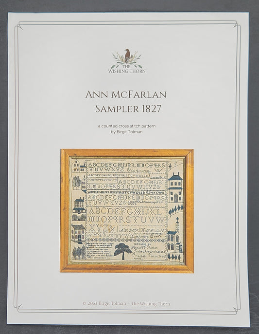 Ann McFarlan Sampler 1827