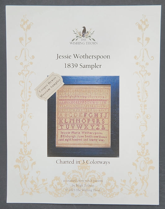 Jessie Wotherspoon 1839 Sampler