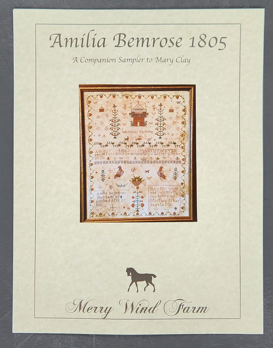 Amilia Bemrose 1805 - A Companion Sampler to Mary Clay