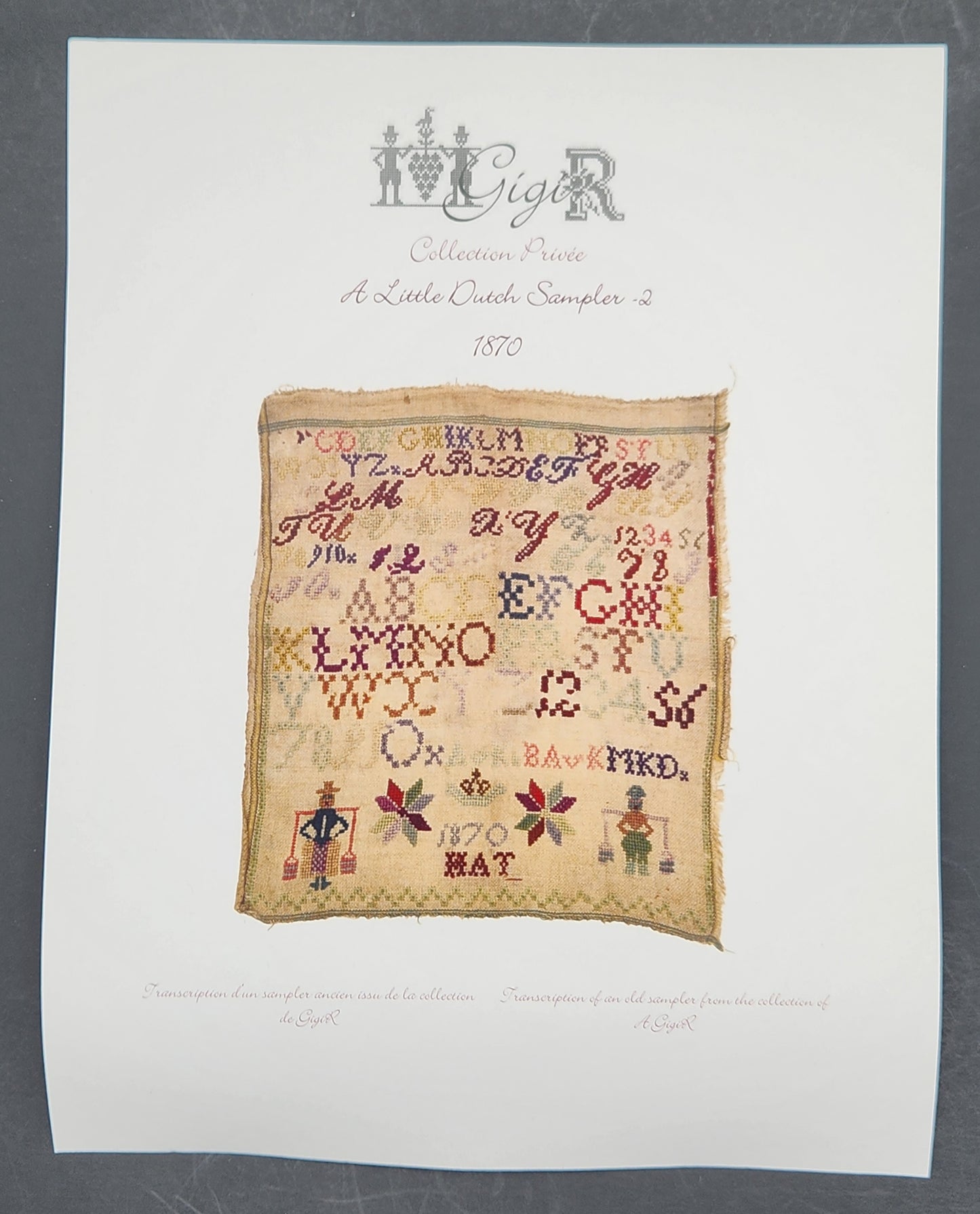 A Little Dutch Sampler -2 - 1870