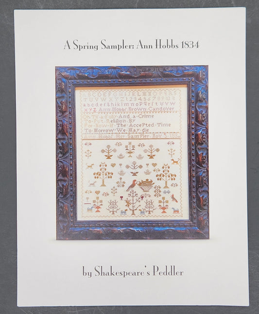 A Spring Sampler: Ann Hobbs 1834