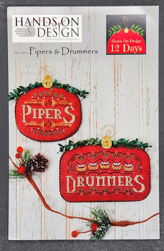 Hands On Design 12 Days - Pipers & Drummers