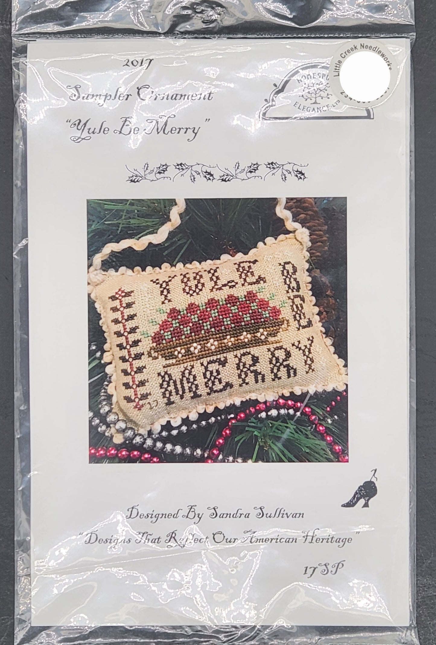 Sampler Ornament - Yule Be Merry