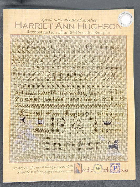 Harriet Ann Hughson - Reconstruction of an 1843 Scottish Sampler