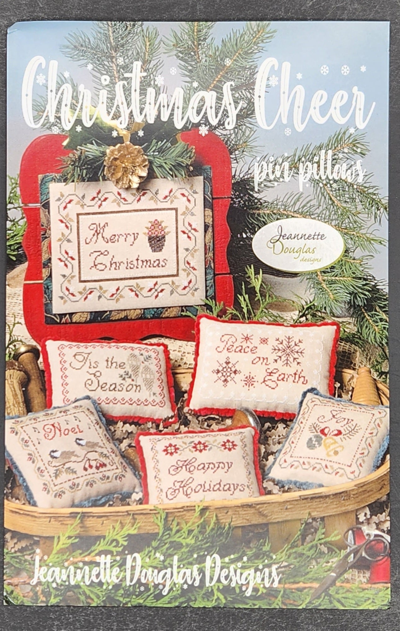 Christmas Cheer pin pillows