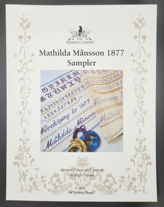 Mathilda Månsson 1877 Sampler