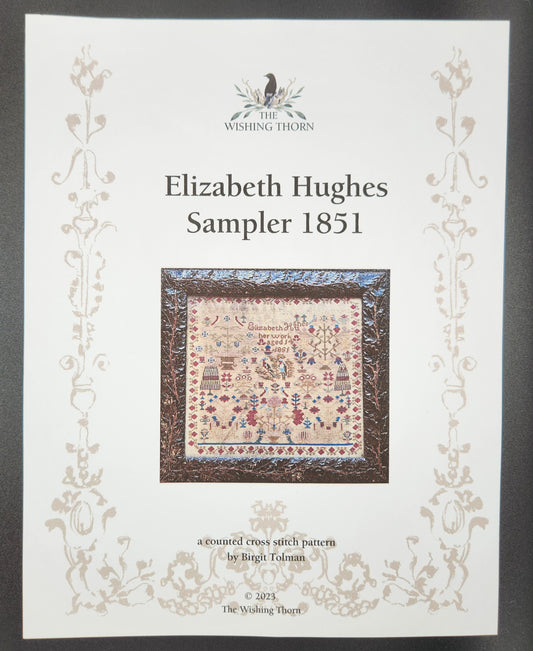 Elizabeth Hughes Sampler 1851