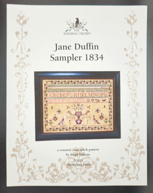 Jane Duffin Sampler 1834