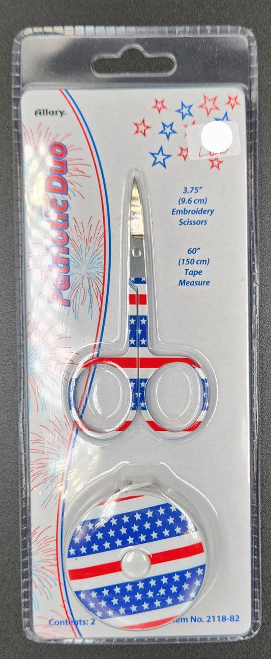 Scissors - Patriotic Duo Scissors and Tape Measure