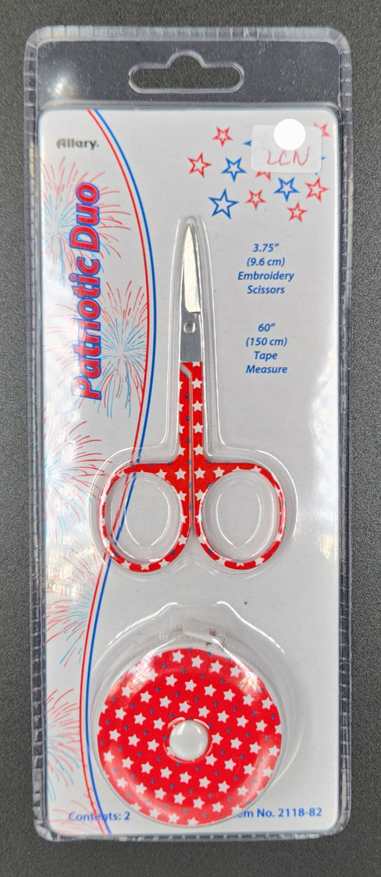 Scissors - Patriotic Duo Scissors and Tape Measure