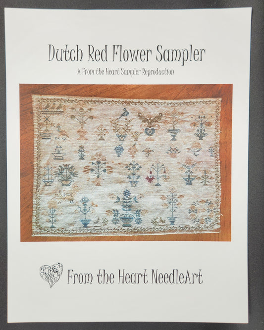 Dutch Red Flower Sampler