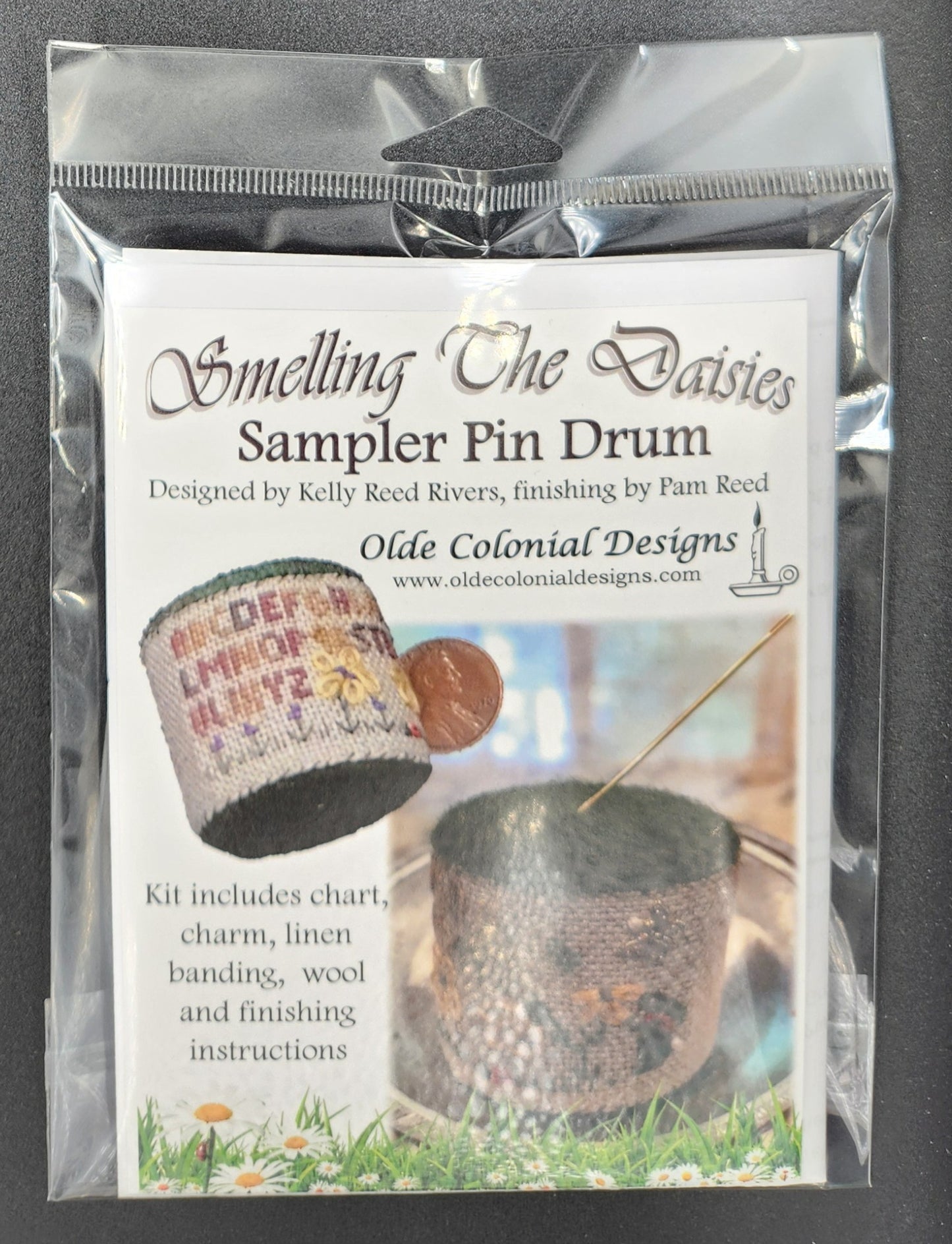 Smelling The Daisies Sampler Pin Drum