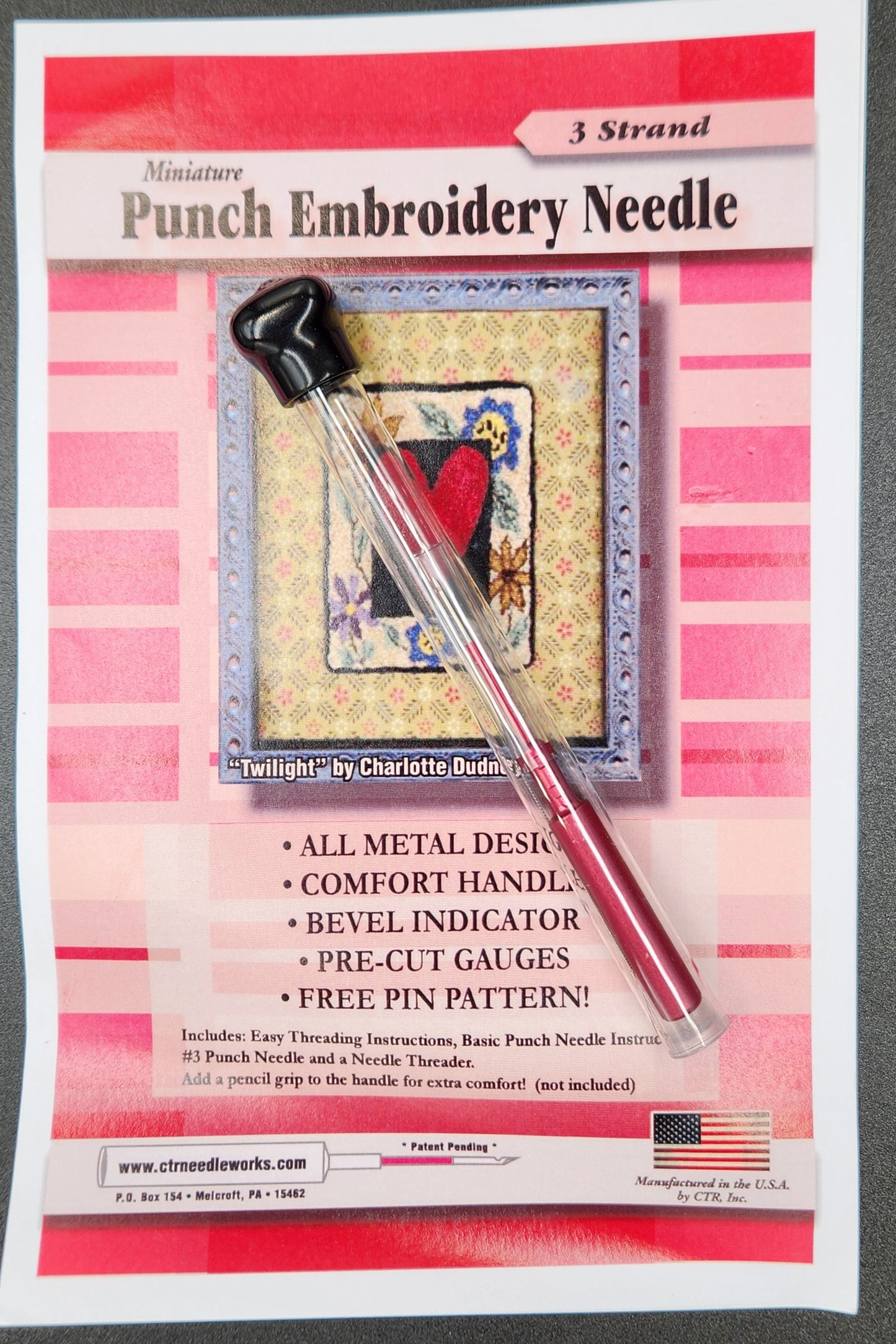 Miniature Punch Embroidery Needle - Red – Little Creek Needleworks